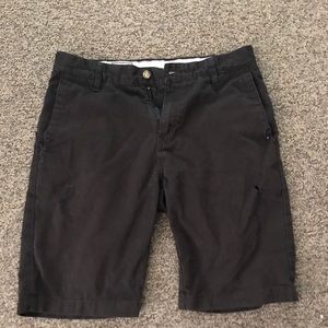 Black Volcom Chino Shorts